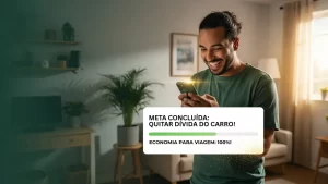 Celebração de Meta Alcançada: A Indescritível Emoção de Ver Seus Objetivos Financeiros Se Tornarem Realidade com o Contazerada